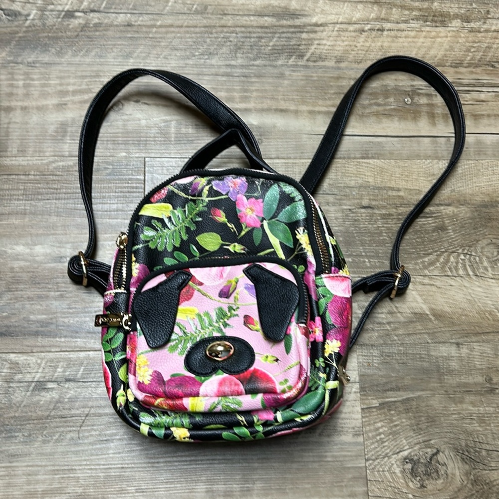 Floral, mini backpack by Betsy Johnson